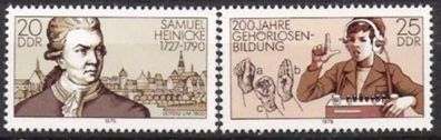 DDR Nr.2314/15 * * Gehörlosen Bildung 1978, postfrisch