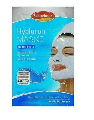 Schaebens Hyaluronmaske, intensive Feuchtigkeitspflege