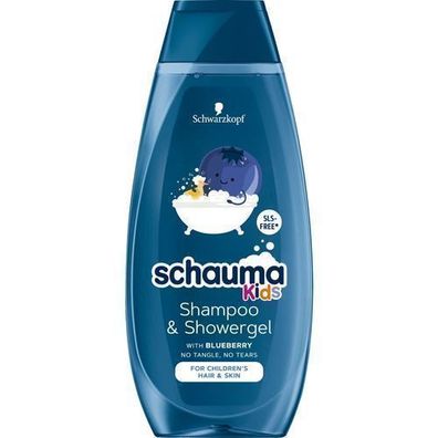 Schauma Kinder Shampoo & Duschgel, Heidelbeer, 400ml