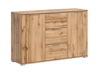 Kommode Zele Sideboard Schubladenschrank 41 x 135 x 86 , Braun