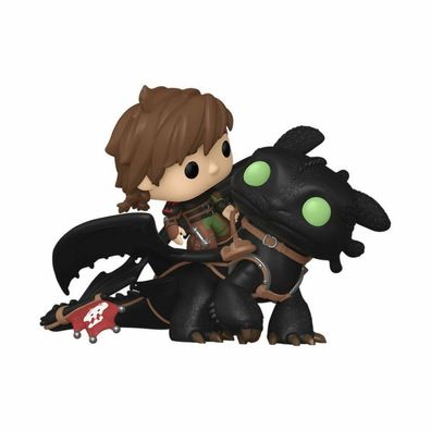 Drachenzähmen leicht gemacht POP! Rides Deluxe Vinyl Figur Hiccup w/Toothless 9 cm