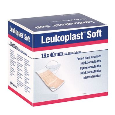 Leukoplast Injektionspflaster Soft Strips 19 x 40 mm | Packung (100 Pflaster)