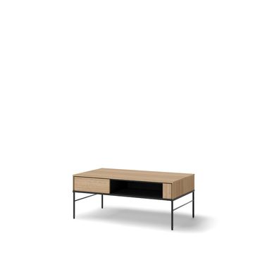 Couchtisch VISSO VI-09 mit Ablagefläche Eiche linear 110x45x60 cm