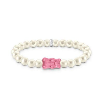 Thomas Sabo - A2154-082-9 - Armband - 925er Silber - Damen - Goldbär pink