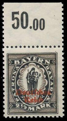 Deutsches REICH 1920 INFLA Nr 133I P OR II postfrisch O X8202EA