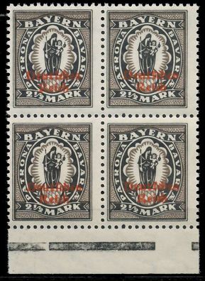 Deutsches REICH 1920 INFLA Nr 133I postfrisch Viererblo X82031A