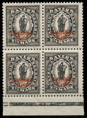 Deutsches REICH 1920 INFLA Nr 133I postfrisch Viererblo X82032A