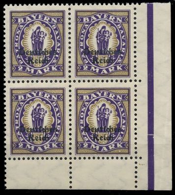 Deutsches REICH 1920 INFLA Nr 132 postfrisch Viererbloc X82038E