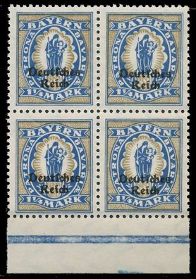 Deutsches REICH 1920 INFLA Nr 130 postfrisch Viererbloc X82043E