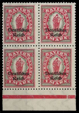 Deutsches REICH 1920 INFLA Nr 129 postfrisch Viererbloc X8204B6