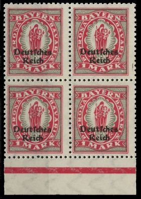 Deutsches REICH 1920 INFLA Nr 129 postfrisch Viererbloc X8204BE