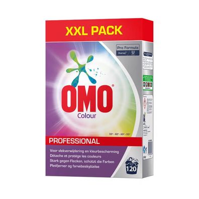 Omo Professional Colour 120 Wäschen, Buntwaschmittel Pulver | Packung (8400 g)