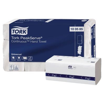 TORK Papierhandtücher PeakServe Endlos H5 Interfold-Falzung 1-lagig 4.920 - Weiss