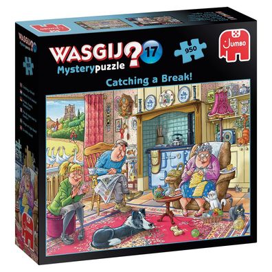 Jumbo Spiele 1119800172 Wasgij Mystery 17 Friede, Freude, Eierkuchen! 950 Teile