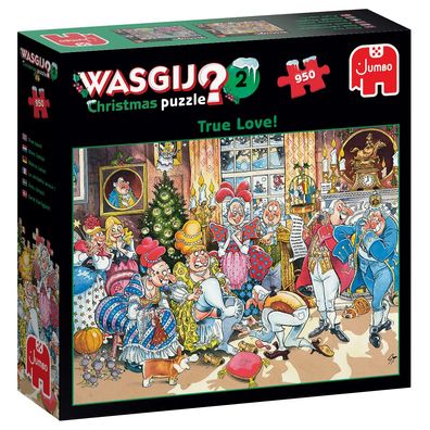 Jumbo Spiele 1119800269 Wasgij Christmas 2 Wahre Liebe 950 Teile Puzzle