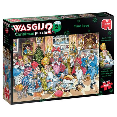 Jumbo Spiele 82046 Wasgij Christmas 2 Wahre Liebe! 1000 Teile Puzzle