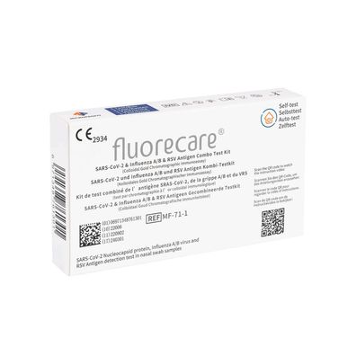 10x Fluorecare SARS-CoV-2, Influenza A + B & RSV Antigen Kombi Test, 1 Stück | Packun