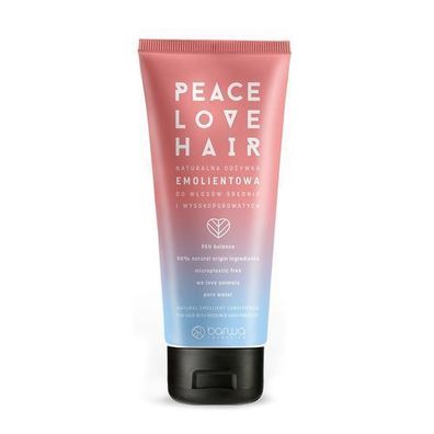 Barwa Peace Love Hair Naturalna odÅ¼ywka emolientowa, 180 ml