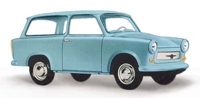 Busch 53200 Trabant P601 Kombi, blau 1:87