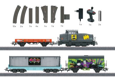 Maerklin 29828 Startpackung Batman Güterzug Spur H0