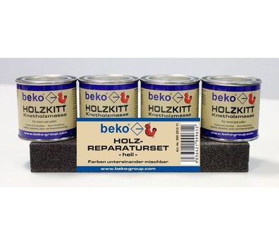 Holzkitt - Knetholzmasse Reparaturset - hell