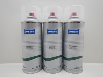 3x Standox Weißaluminium Silber RAL 9006 LACK Lackspray SPRAY Spraydose 400ML