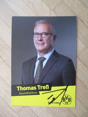 BVB Borussia Dortmund - Geschäftsführer Thomas Treß - handsigniertes Autogramm!!!