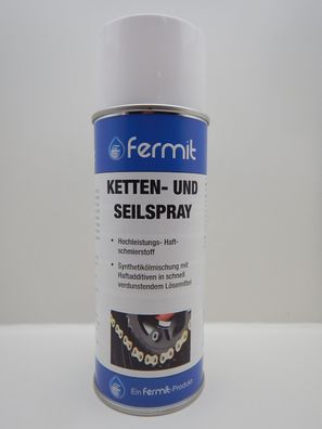 Fermit Kettenspray und Seilspray Hochleistungs Haftschmierstoff Kette 400ml