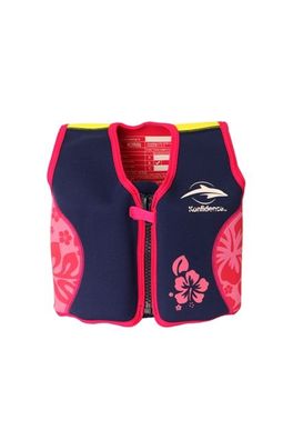 Konfidence Jacket Schwimmlernweste Navy/Pink Hibiscus - Größe: 18 Monate