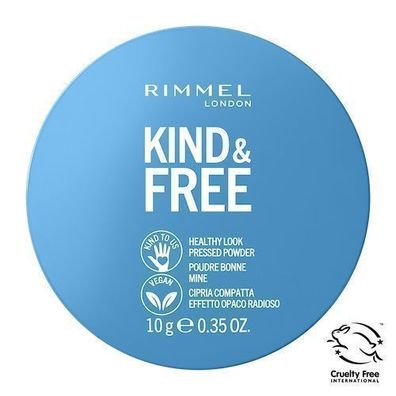 Rimmel Kind & Free Veganes Kompaktpuder 001 Transparent, 10g