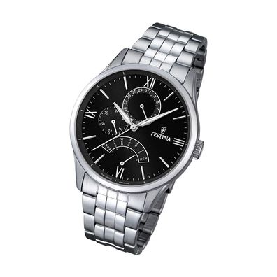 Festina Edelstahl Herren Uhr F16822/4 Armbanduhr silber Klassik UF16822/4