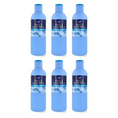 Paglieri Felce Azzurra Badeschaum muschio bianco - weißer Moschus 6x 650 ml