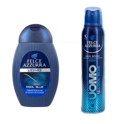 Paglieri Felce Azzurra Uomo Set - Deo Cool Blue 150ml + Duschgel Cool Blue 250ml