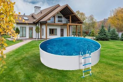 Aufstellpool Azuro 3.6 x 1.2m, WHITE wall 0.4mm, LAGOON Folie Folienbecken 0.4