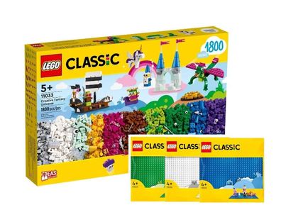 Lego® Classic 11033 Mega-Kreativ-Bauset - 1800 Teile mit drei Bauplatten - neu, ovp