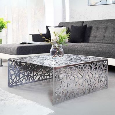 Design Couchtisch RIAS Aluminium ca.60cm silber