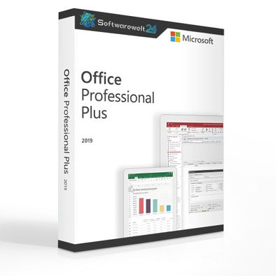 Microsoft Office 2019 Professional Plus |Vollversion| Kein ABO|