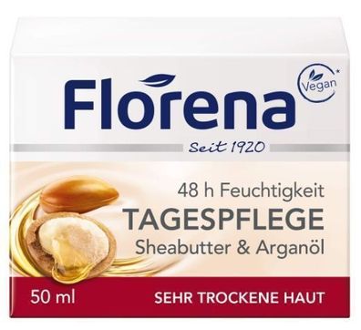 Feuchtigkeitsspendende Sheabutter Tagescreme, 50 ml