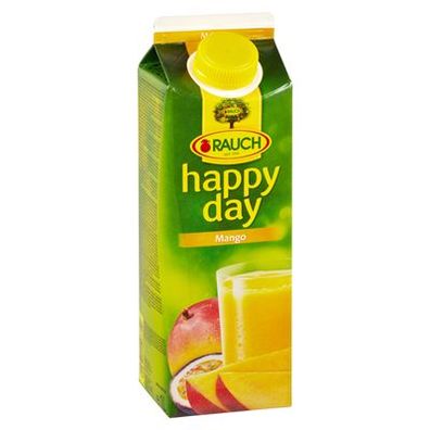 Happy Day Fruchtnektar Mango 24 % Fruchtgehalt Tetra Pack - 6 x 1 l Packungen