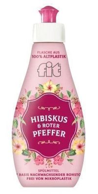 Fit, Hibiskus &amp/ Roter Pfeffer Geschirrspélmittel, 400 ml