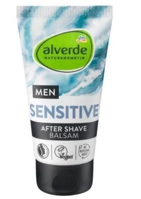 Alverde Men, Sensitive, Aftershave-Balsam, 75ml