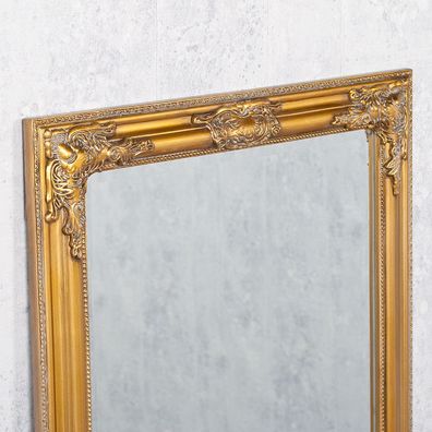 Wandspiegel BESSA gold-antik 160x60cm barock Design Spiegel pompös Holzrahmen