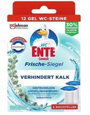 WC Ente Toilettenreiniger Eukalyptus, 2 Stück, 72 ml