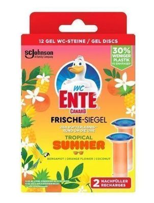 WC Ente WC-Reiniger Tropical Summer, 2 Stk, 72 ml