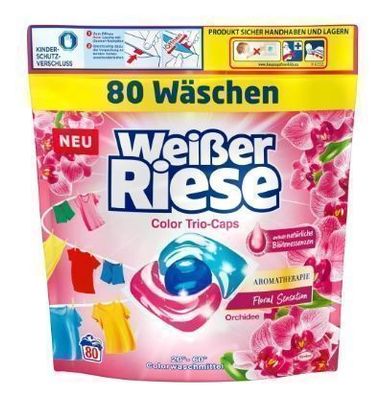 Weißer Riese Color Trio-Caps Orchidee, 80 Stück