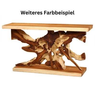 Teak Konsole RADICA Natural ca. L150cm Wurzelholz Anrichte Konsolentisch Unikat Suar