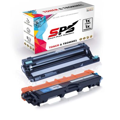 1x TN243 Toner Cyan + 1x DR243CL Drum Unit kompatibel für Brother DCP-L3510 Brothe