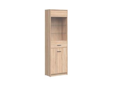 BLACK RED WHITE Highboard Nepo Plus | Kommode Sideboard | 34 x 60 x 197 cm, Beige