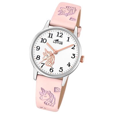 Lotus Jugend Kinderuhr Leder rosa Lotus Classic Armbanduhr UL18865/2