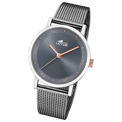 Lotus Damenuhr Edelstahl grau Lotus Classic Armbanduhr UL18878/3